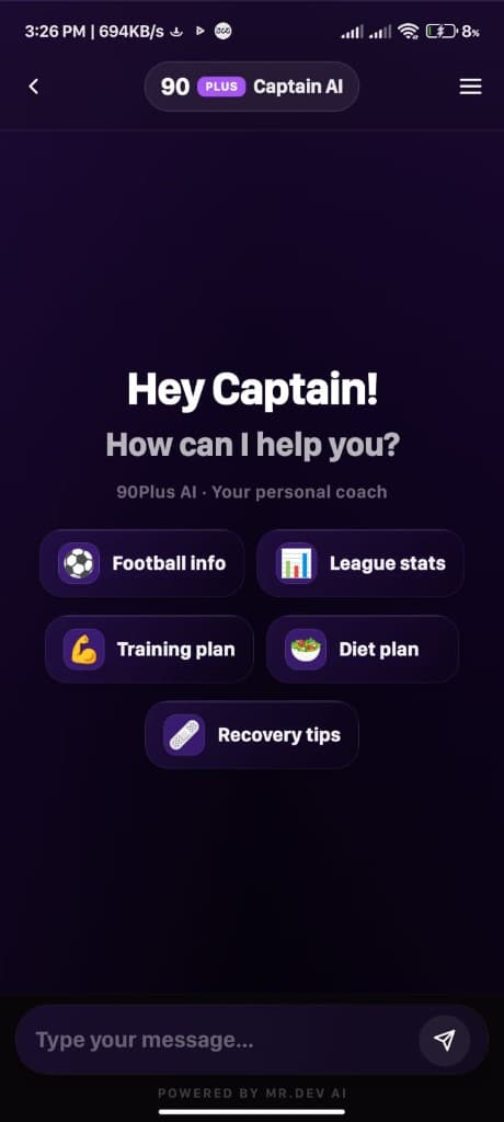 90Plus Captain AI assistant for football coaching and training