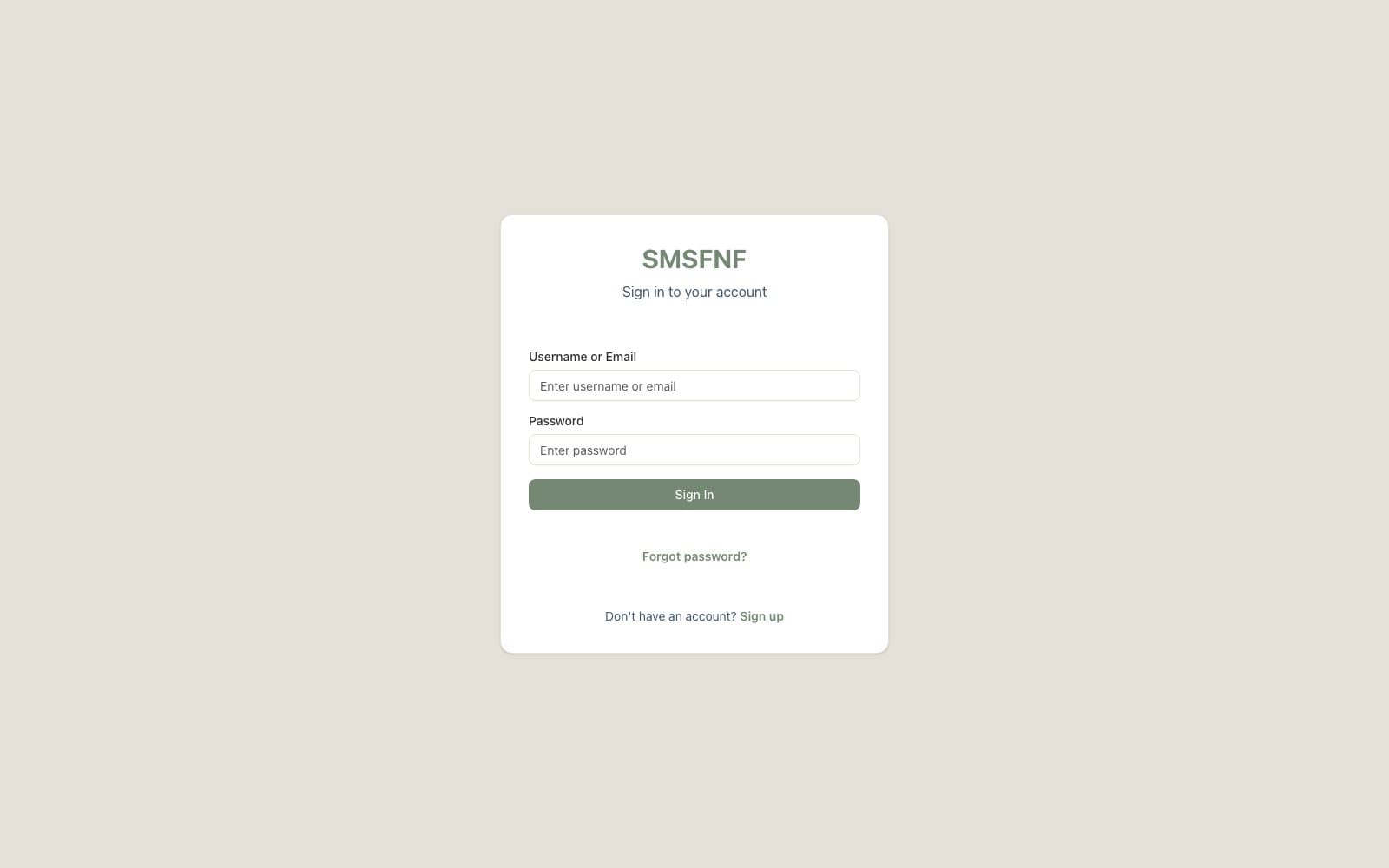 SMSFNF Dashboard